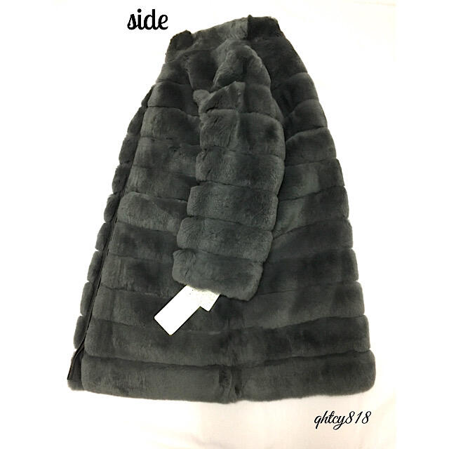 【新品】adagietto レッキスラビットファー コート M-L