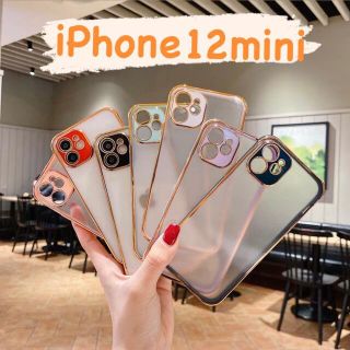 iPhone12mini バンパー 耐衝撃 背面クリアケース ソフトケース 韓国(iPhoneケース)