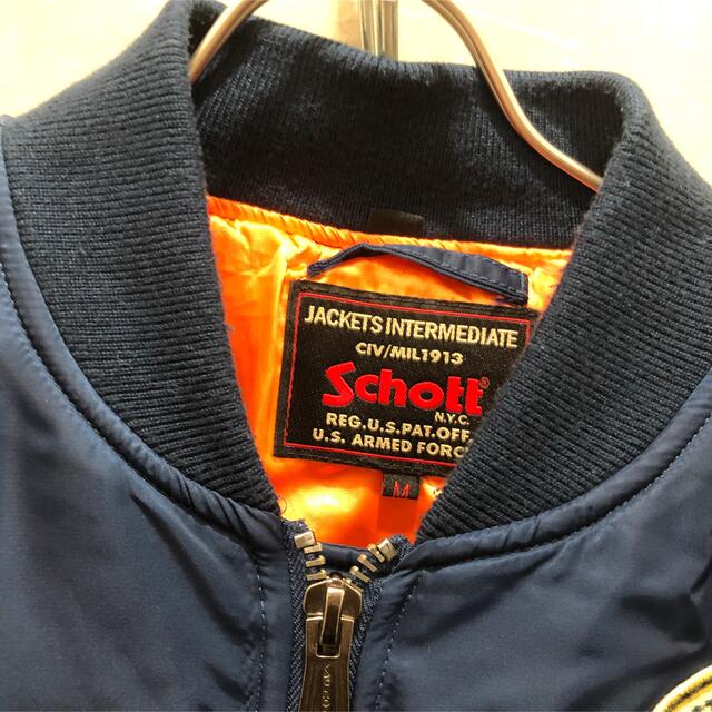 schott 刺繍 MA-1 フライト ジャケットの通販 by dandandan's shop｜ショットならラクマ - Schott NYC ショット ベトジャン 在庫在庫あ