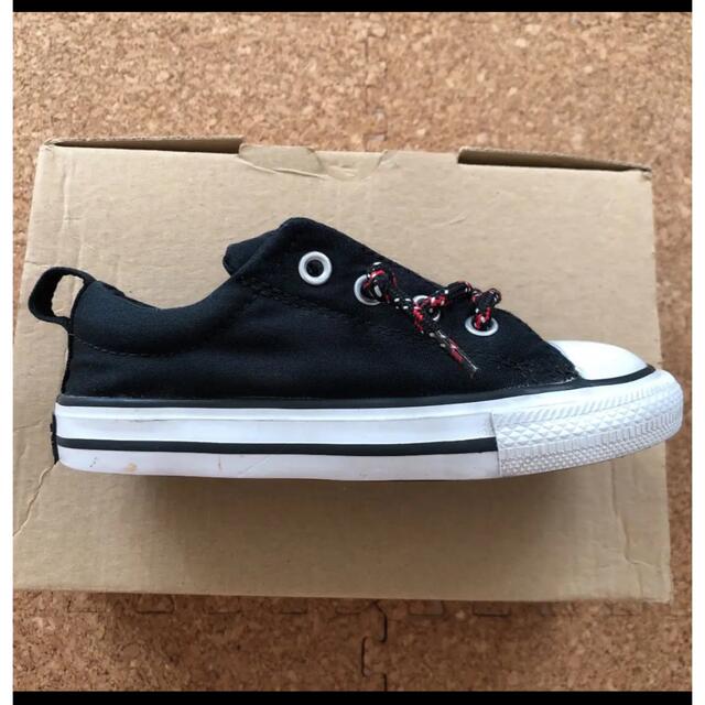 CONVERSE(コンバース)のコンバースオールスター　スリッポン　キッズ　黒15.5cm キッズ/ベビー/マタニティのキッズ靴/シューズ(15cm~)(スニーカー)の商品写真