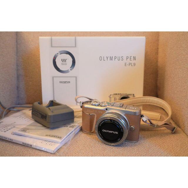 OLYMPUS - オリンパス PEN E-PL9 14-42mm EZレンズキット [ブラウン]