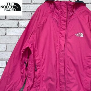 ザノースフェイス(THE NORTH FACE)のザノースフェイス HYVENT DT ナイロンジャケット ピンク レディースXS(ナイロンジャケット)