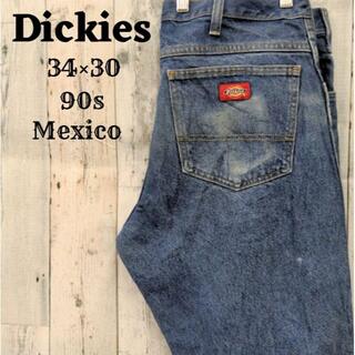ディッキーズ(Dickies)の90sディッキーズ34×30デニム青ブルージーンズボトムスメキシコ(デニム/ジーンズ)