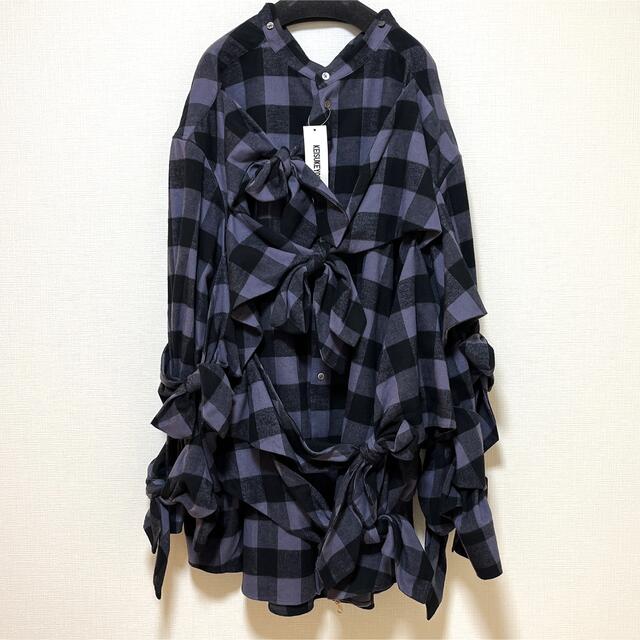 KEISUKE YOSHIDA Big Ribbon Shirt unisex レディースのトップス(シャツ/ブラウス(長袖/七分))の商品写真