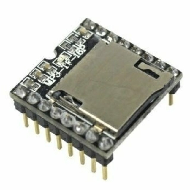 電子工作DIY 自作MP3プレーヤー 音声モジュール DFPlayer Mini スマホ/家電/カメラのオーディオ機器(ポータブルプレーヤー)の商品写真