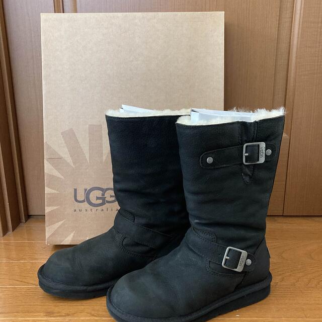 UGG(アグ)のUSED UGG アグ　ケンジントン　ムートンブーツ　ブラック レディースの靴/シューズ(ブーツ)の商品写真