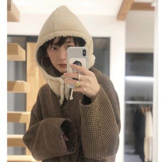 todayful トゥデイフル フーディーボアスヌード
