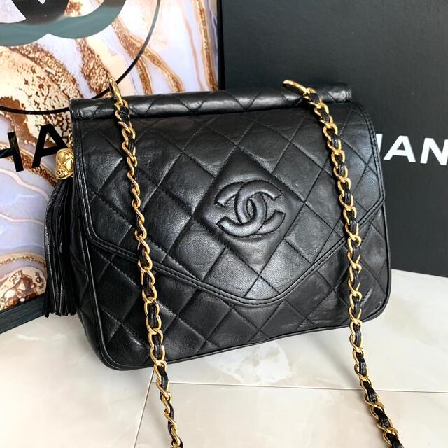 バッグ正規品◆美品 CHANEL シャネル フリンジココチェーンショルダー