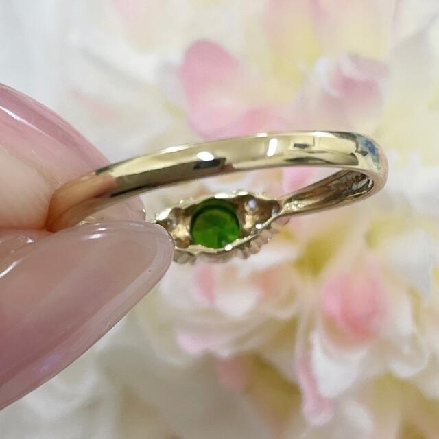 ★ひなまつり様　お直し★デマントイド 0.26ct ダイヤ リング 12号 レディースのアクセサリー(リング(指輪))の商品写真