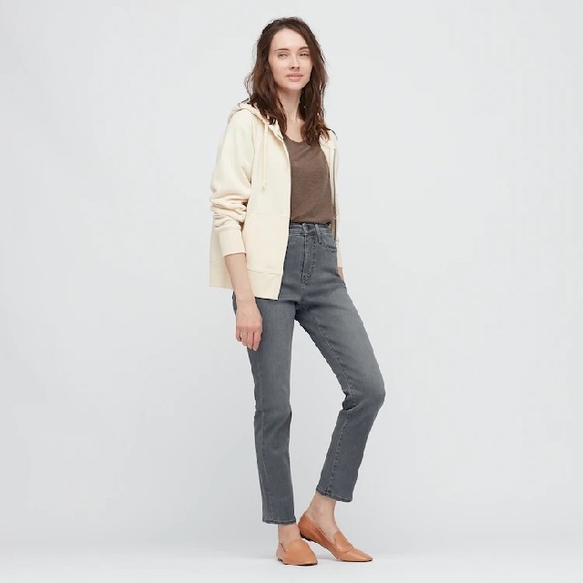 UNIQLO(ユニクロ)のユニクロ　ハイライズスキニーアンクルジーンズ レディースのパンツ(デニム/ジーンズ)の商品写真