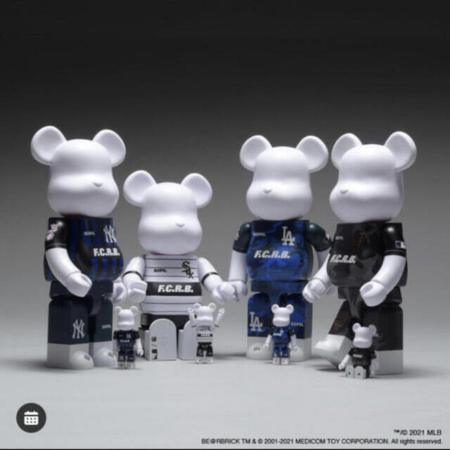 かんたんラ MEDICOM TOY - BE@RBRICK F.C.R.B. × MLB 100% & 400% LAの