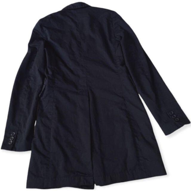 BLACK COMME des GARCONS(ブラックコムデギャルソン)のブラックコムデギャルソン　AD2015縮絨デザインテーラードロングジャケッ メンズのジャケット/アウター(ステンカラーコート)の商品写真
