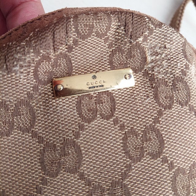 Gucci(グッチ)のGUCCI ミニバッグ ポーチ 状態悪 レディースのバッグ(ショルダーバッグ)の商品写真