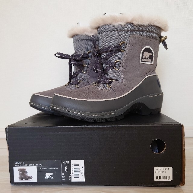 SOREL(ソレル)のSOREL　TIVOLI Ⅲ　ソレル　ティボリ　グレー　サイズ８　25cm レディースの靴/シューズ(ブーツ)の商品写真