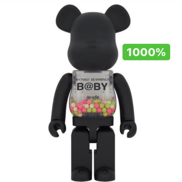 MEDICOM TOY(メディコムトイ)のMY FIRST BE@RBRICK B@BY MATT BLACK 1000% エンタメ/ホビーのフィギュア(その他)の商品写真