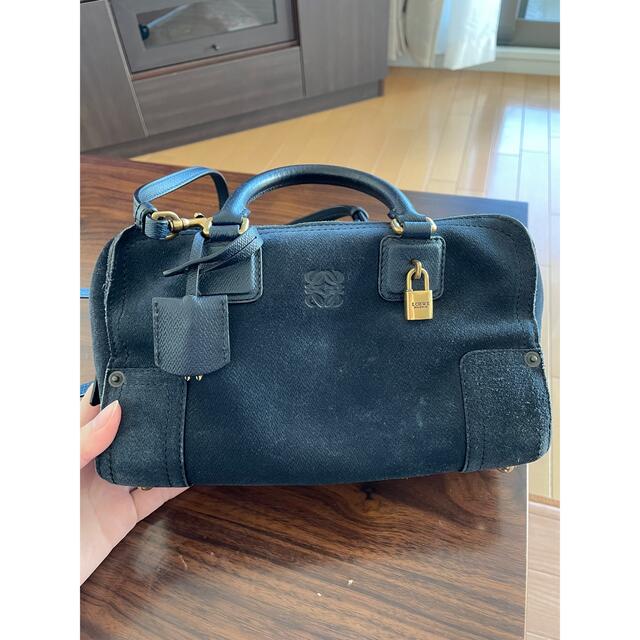 LOEWE】神戸大丸購入 アマソナ ネイビースエード LOEWE】神戸大丸購入 アマソナ ネイビースエード
