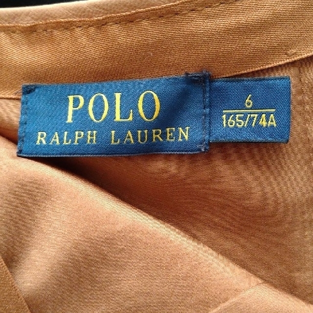 POLO RALPH LAUREN(ポロラルフローレン)の必見❣購入価格83,160円‼️ラムレザー×シルク❗Ａラインミニスカート❣ レディースのスカート(ミニスカート)の商品写真