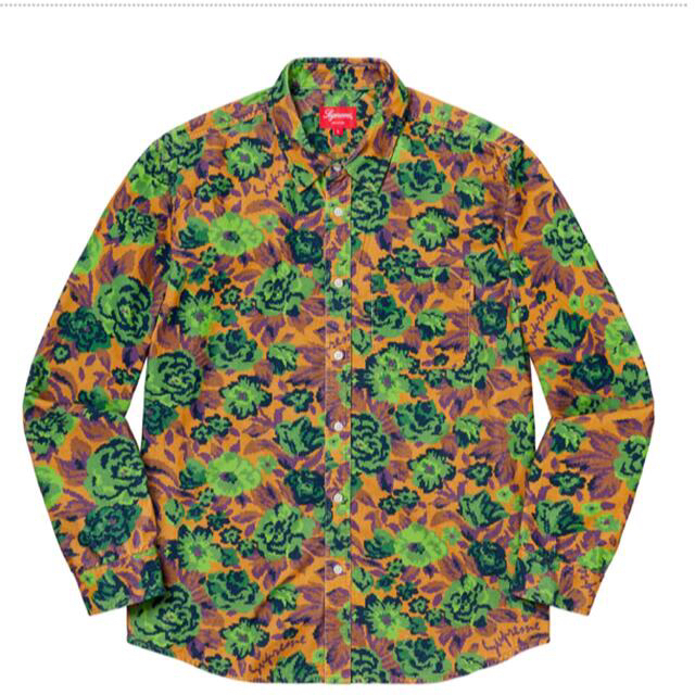 ゴールドgoldサイズsupreme Digi Floral Corduroy Shirt