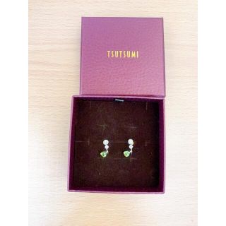 ジュエリーツツミ(JEWELRY TSUTSUMI)の今日だけ値下げ！ペリドット イヤリング 8月誕生石 TSTSUMI 超美品(ピアス)