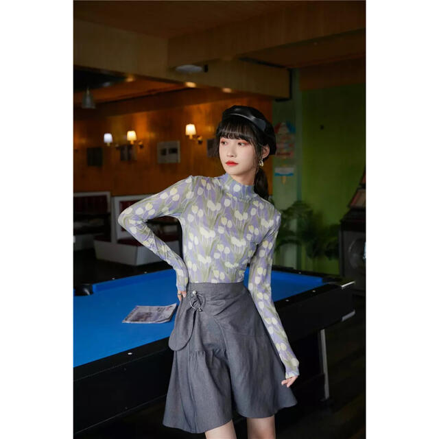 チューリップ シースルー シアー トップス 中国 韓国 paloma wool | フリマアプリ ラクマ