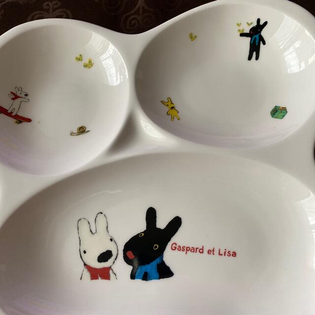 NIKKO(ニッコー)のリサ&ガスパール　子供皿 エンタメ/ホビーのおもちゃ/ぬいぐるみ(キャラクターグッズ)の商品写真