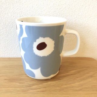 マリメッコ(marimekko)のマリメッコ ウニッコ マグカップ　ブルーグレー(グラス/カップ)