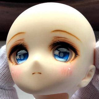 VOLKS - DDH-01 セミホワイト MDD カスタムヘッド レジンアイ ウィッグ