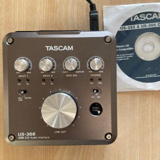 ローランド(Roland)のtascam us-366(オーディオインターフェイス)