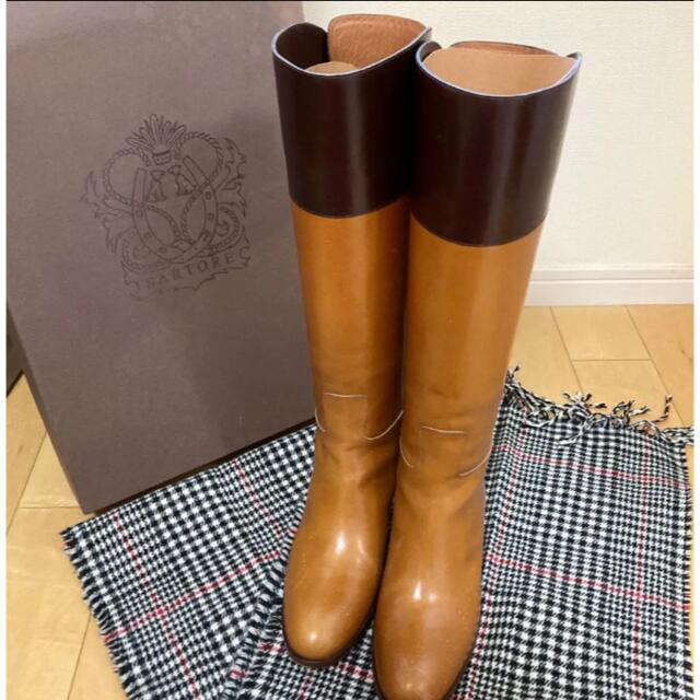 SARTORE サルトル シングルベルト バックジップ ロングブーツ バイ