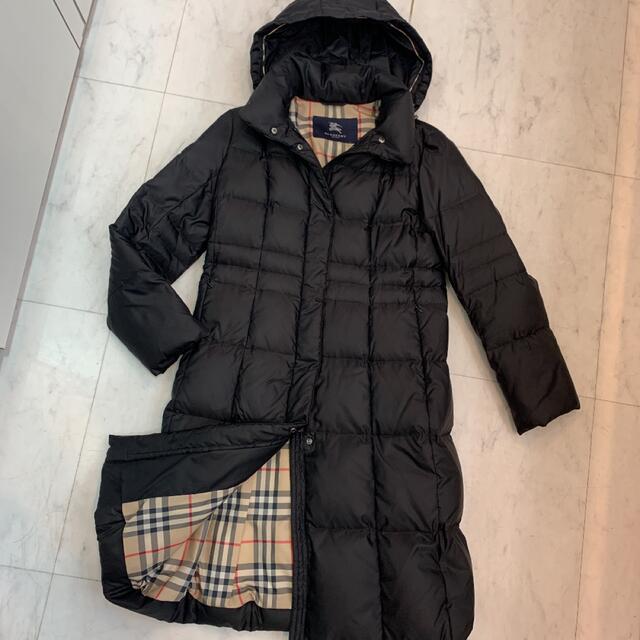 ☆美品☆BURBERRY LONDON バーバリー ダウンコート フード付き 黒のサムネイル