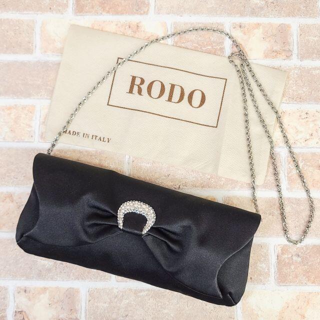 RODO ロド ☆ サテン リボン パーティーバッグ ショルダー RODO ロド ☆ サテン リボン パーティーバッグ ショルダー