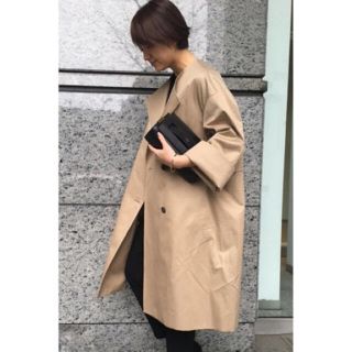 ドゥーズィエムクラス ノーカラー トレンチコート(レディース)の通販 ドゥーズィエムクラス ノーカラー トレンチコート(レディース)の通販