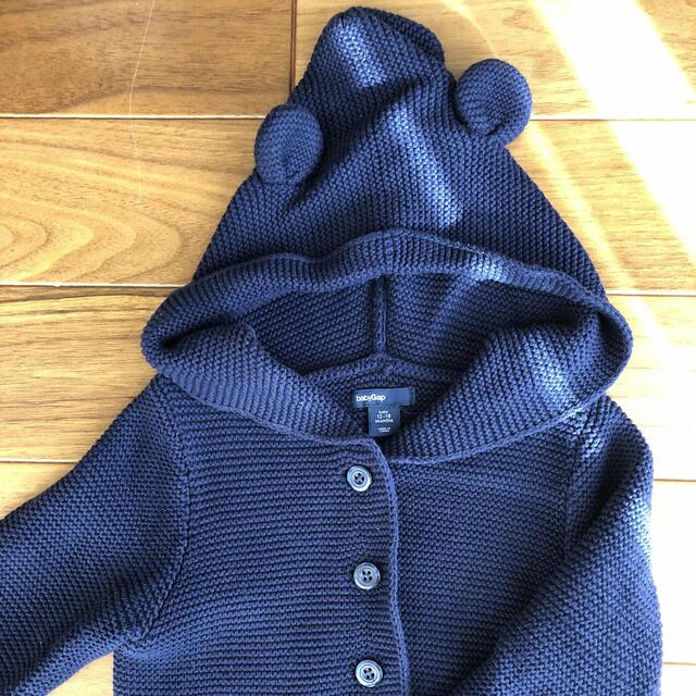 GAP Kids(ギャップキッズ)のBaby Gap くま耳 カーディガン キッズ/ベビー/マタニティのベビー服(~85cm)(カーディガン/ボレロ)の商品写真