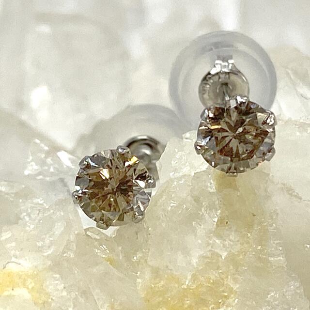 pt900 プラチナ　天然ダイヤモンド　0.3ct ピアス