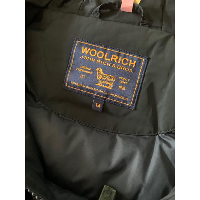 WOOLRICH(ウールリッチ)のWOOLRICH ダウンコート　モッズコート キッズ/ベビー/マタニティのキッズ服女の子用(90cm~)(コート)の商品写真