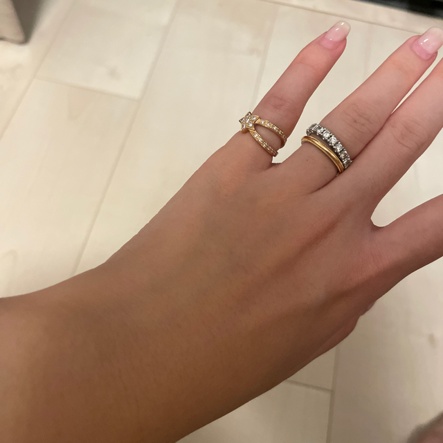 18k ダイヤモンド ピンキーリング リング(指輪) 18k ダイヤモンド ピンキーリング リング(指輪)
