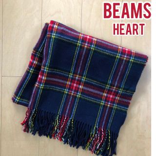 ビームス(BEAMS)の★匿名配送★BEAMS HEART   チェック  大判 マフラー ストール(マフラー/ショール)