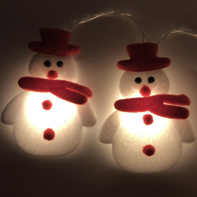 人気 雪だるま クリスマスツリー LED ライト オーナメント イルミネーションの通販 by Leon's shop｜ラクマ