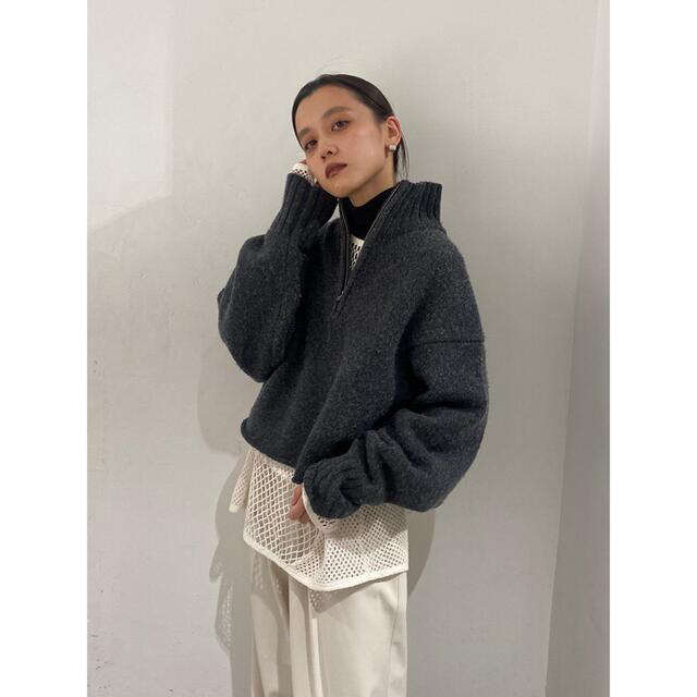 life's todayful Wool Zip Knit チャコールグレー biencel.mx