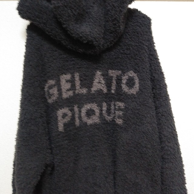 gelato pique(ジェラートピケ)のGELATO PIQUE ジェラートピケ　レディース　もこもこクロネコパーカー レディースのトップス(パーカー)の商品写真