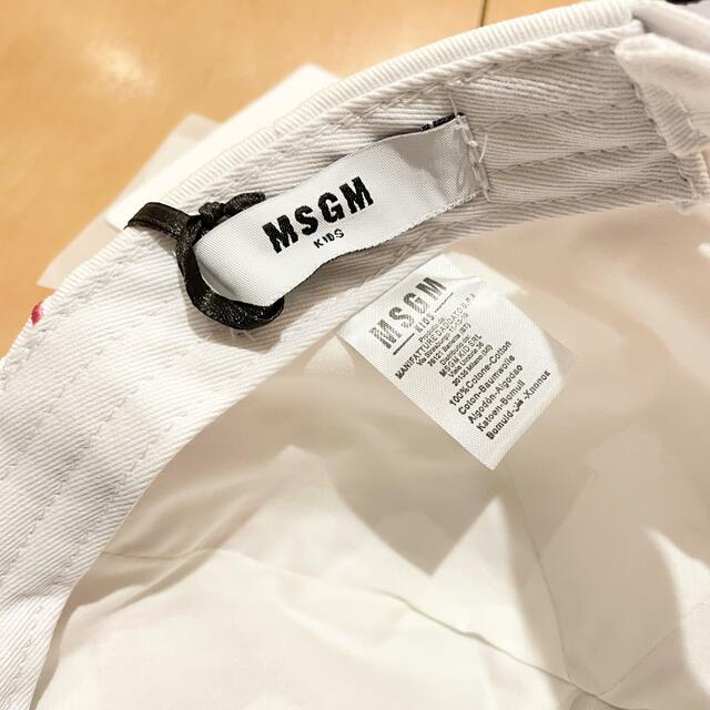 MSGM(エムエスジイエム)の新品☆MSGM キッズ　キャップ帽子 キッズ/ベビー/マタニティのこども用ファッション小物(帽子)の商品写真