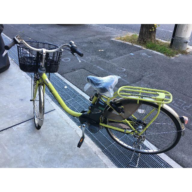 Panasonic(パナソニック)の地域限定送料無料　ビビ　DX　8,9AH　新基準　黄緑　神戸市　電動自転車 スポーツ/アウトドアの自転車(自転車本体)の商品写真