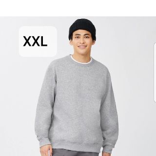 ジーユー(GU)の新品　GU　スウェットシャツ　メンズ　グレー　XXL(スウェット)