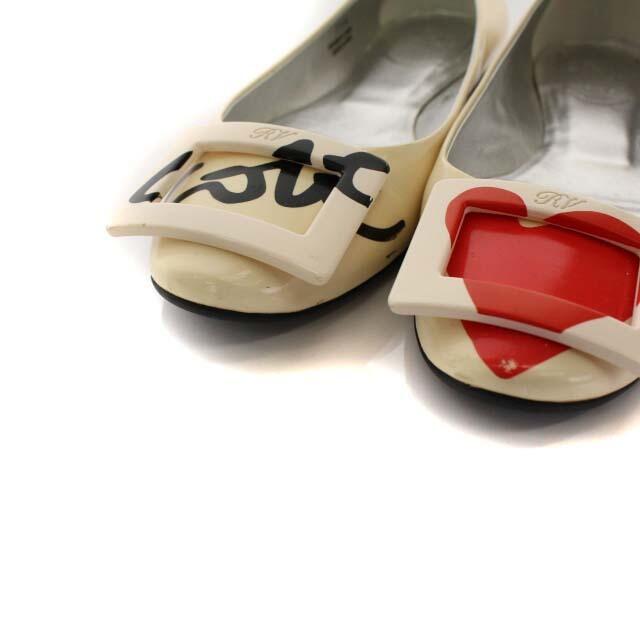 ROGER VIVIER - ロジェヴィヴィエ ラウンドトゥ パンプス ロゴ ハート