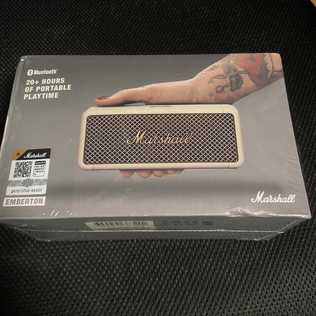 新品 Marshall Emberton Bluetoothスピーカークリーム白 enot.in.ua