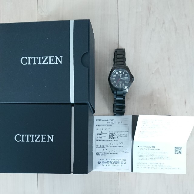 CITIZEN(シチズン)のシチズンプロマスターブラックチタン メンズの時計(腕時計(アナログ))の商品写真