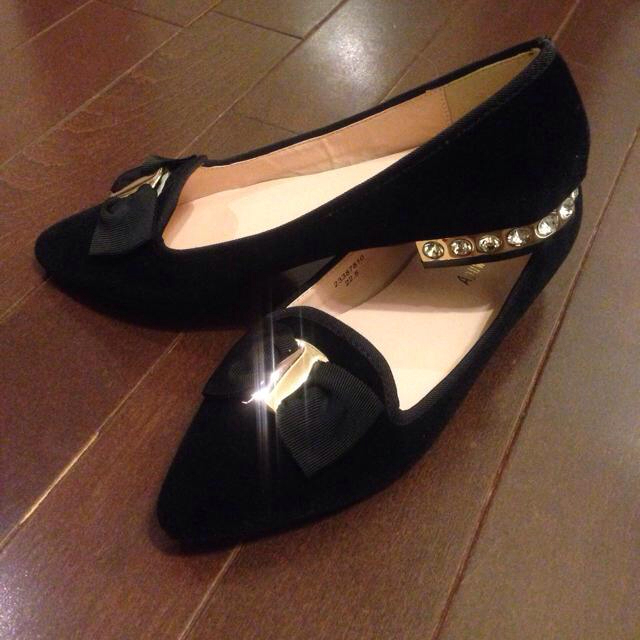 Apuweiser-riche - リボン付きフラットシューズ♡新品