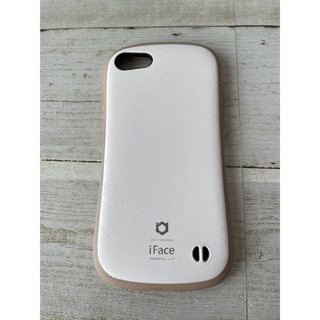 Phone 8 iface ケース 白×ベージュ(iPhoneケース)