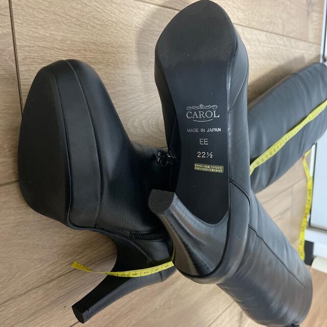 日本製、新品革ロングブーツ レディースの靴/シューズ(レインブーツ/長靴)の商品写真