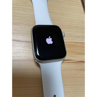 アップルウォッチ(Apple Watch)のApple Watch SE 44mm シルバーアルミニウムケース ホワイト(その他)